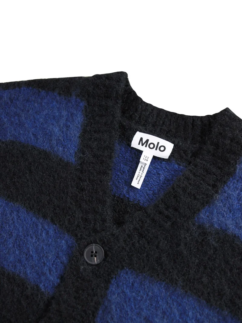 Strickjacke Blau