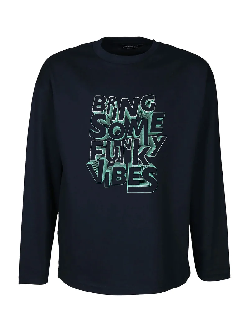 Longsleeve Marineblau