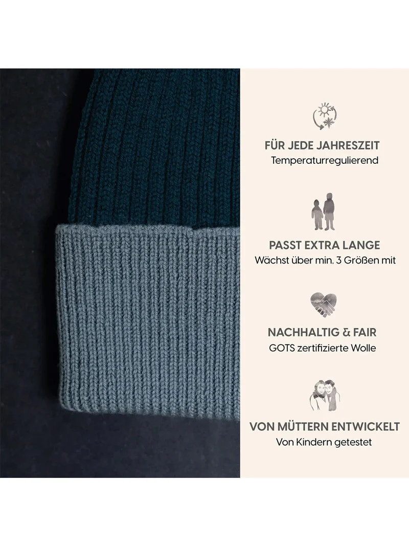 THE WOOLLY BEANIE MULTI - new petrol
