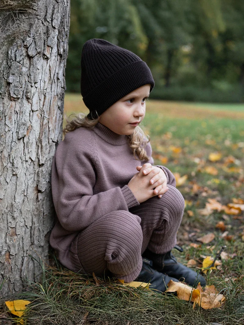 THE WOOLLY BEANIE - chocolate