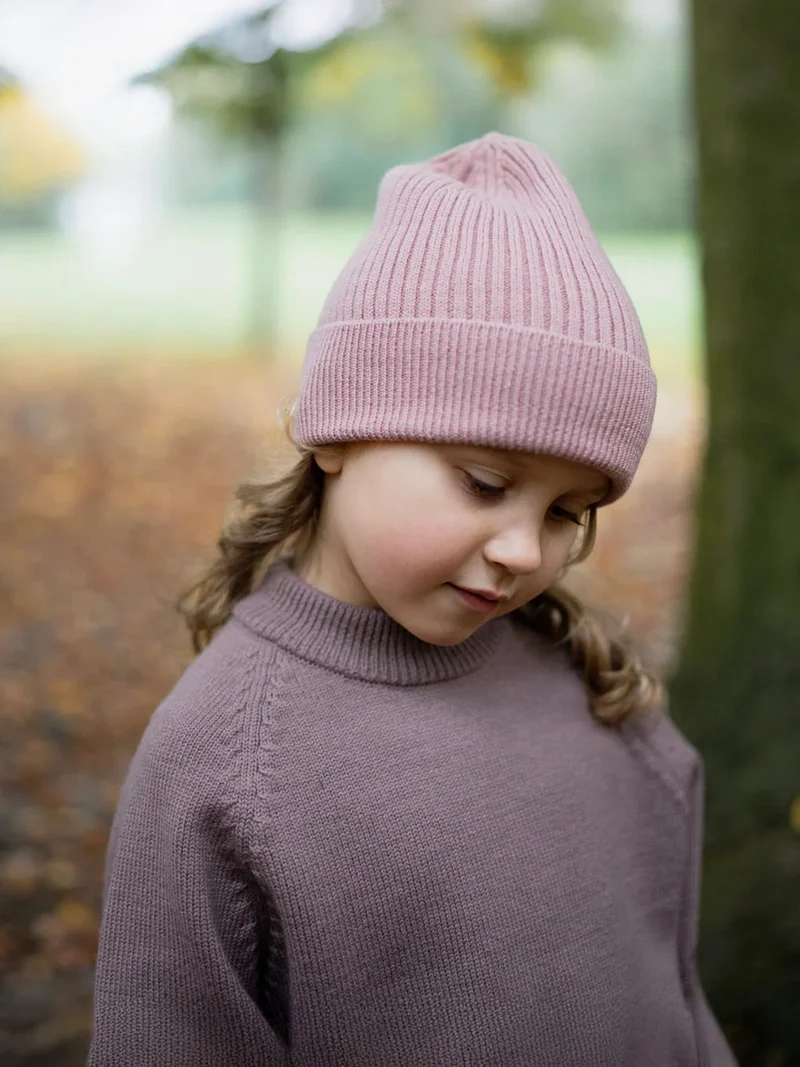 THE WOOLLY BEANIE - rose
