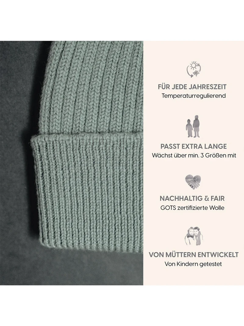 THE WOOLLY BEANIE - sage