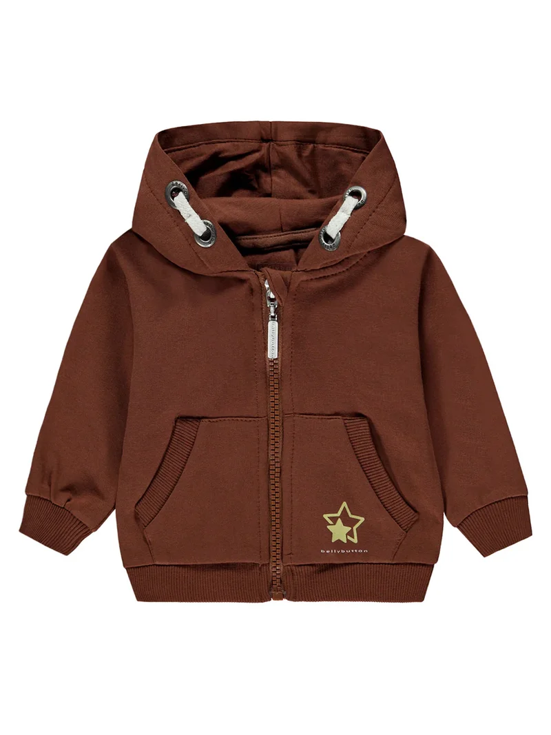 Sweatjacke Braun