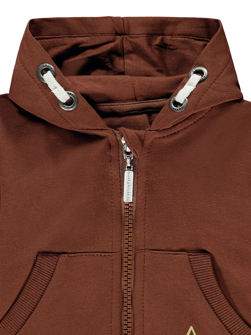Sweatjacke Braun
