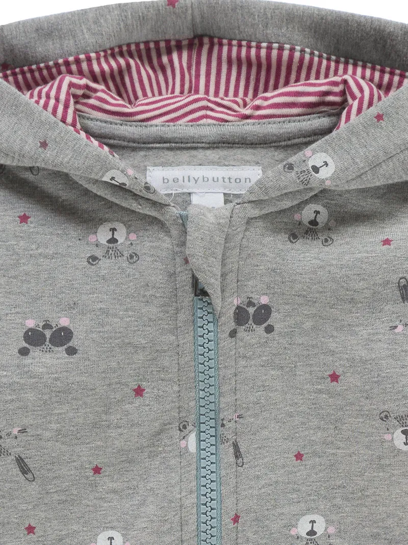 Sweatjacke Grau