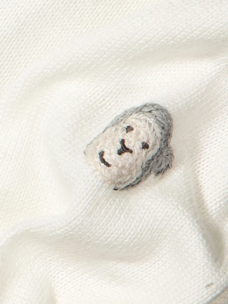 Strickjacke Cremeweiß