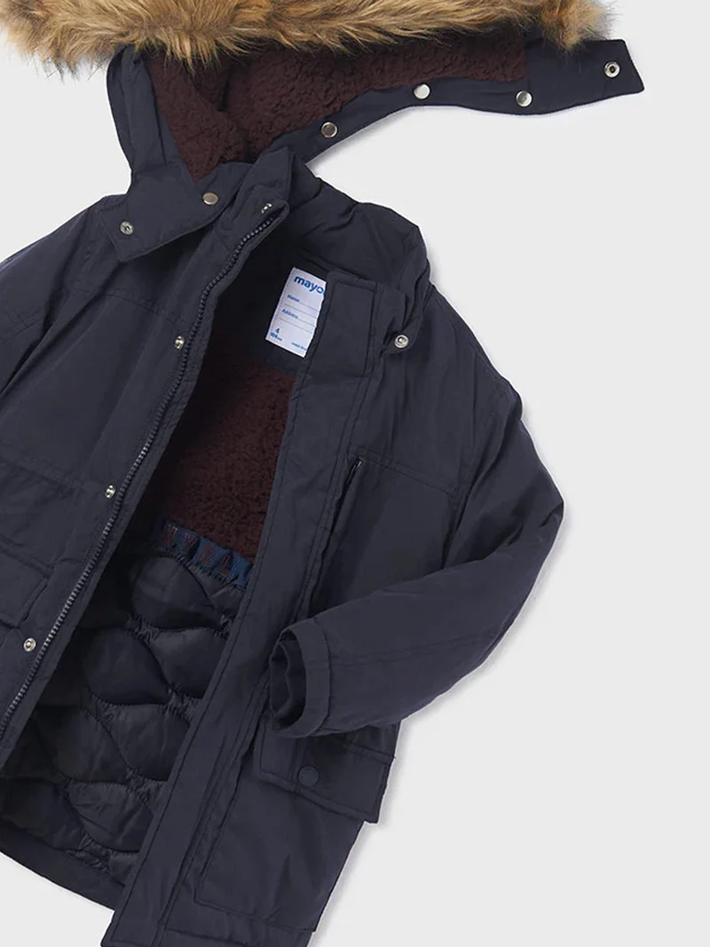 Wintermantel Marineblau
