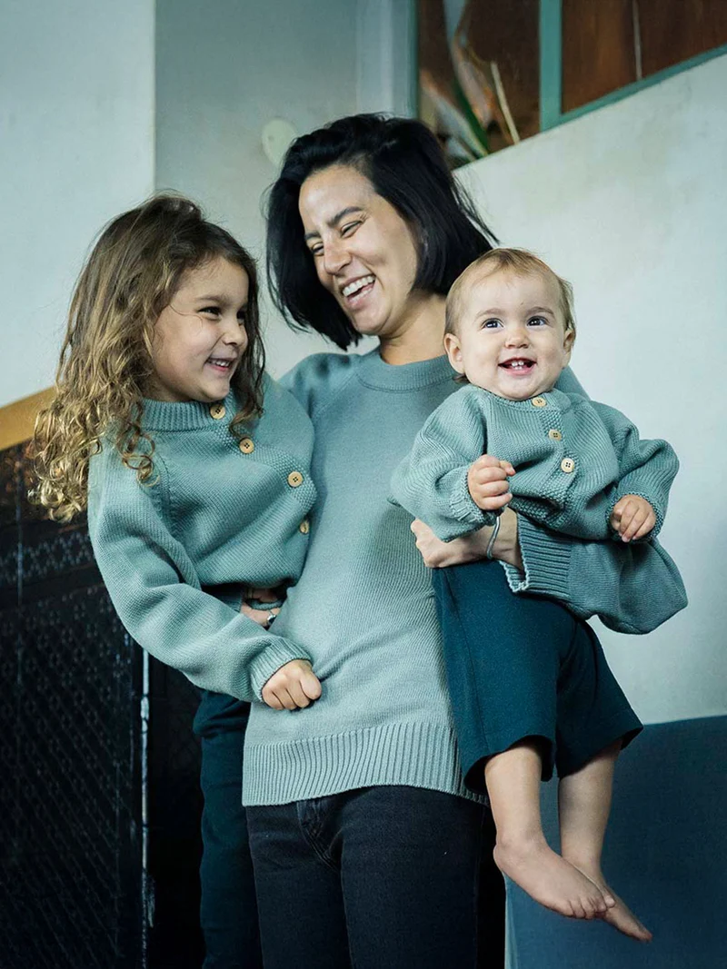THE WOOLLY CARDIGAN - sage