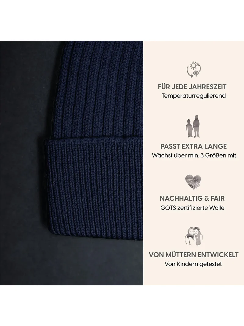 THE WOOLLY BEANIE - midnight blue