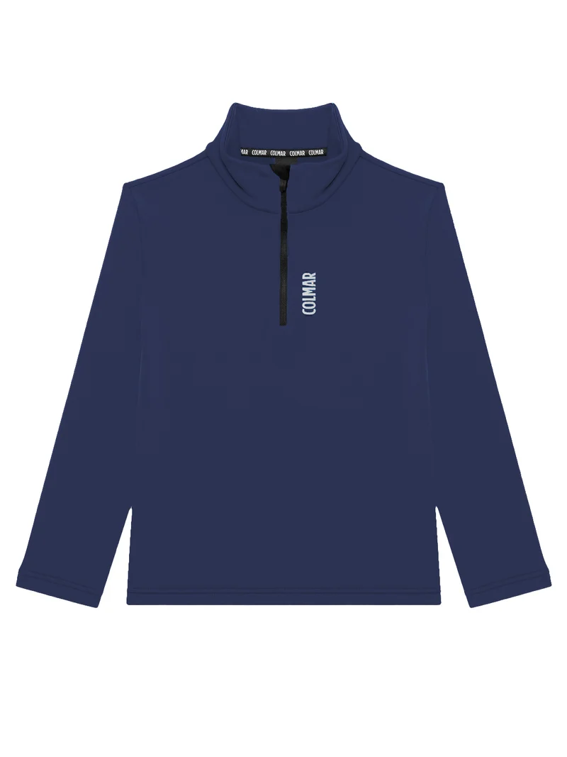 Fleece Pullover Marineblau