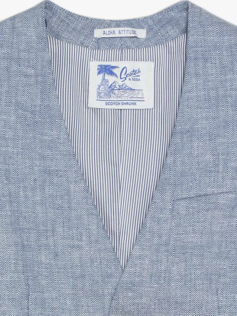 Weste Hellblau