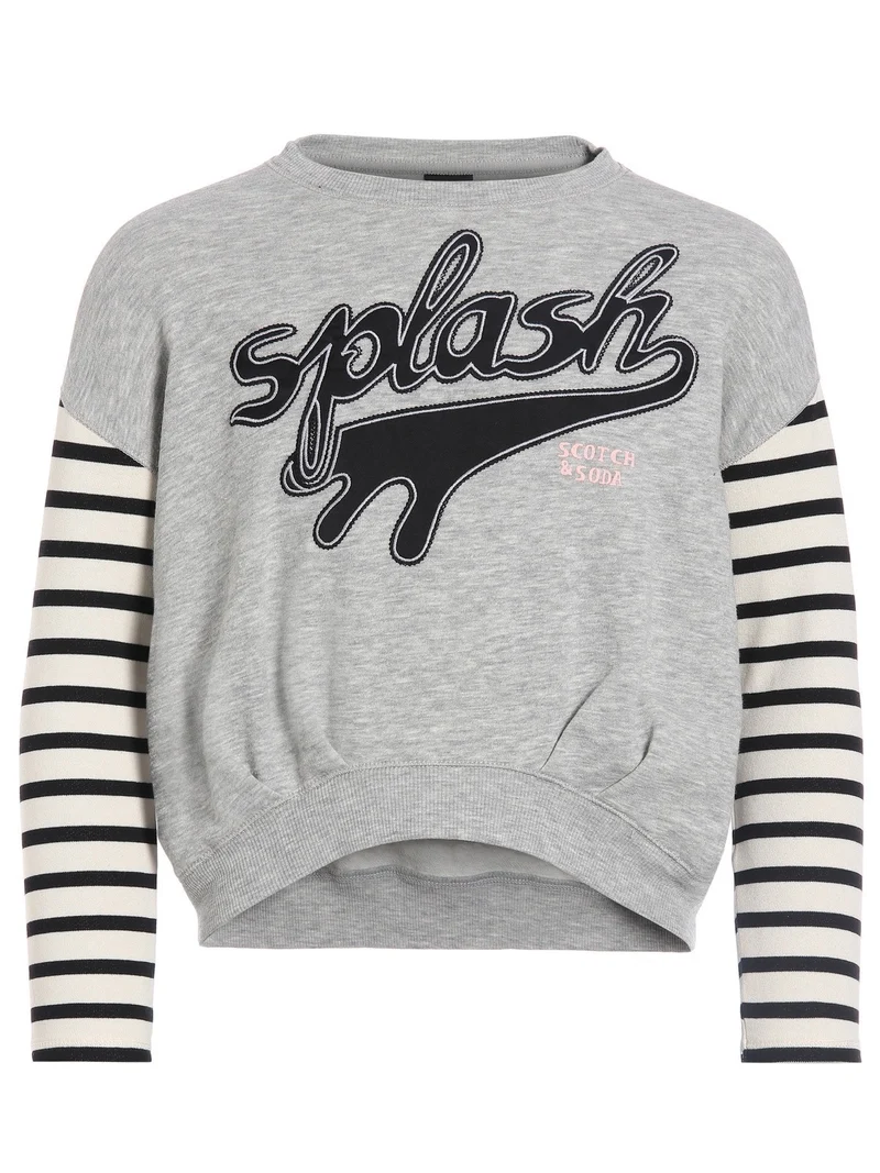 Sweatshirt Splash Grau