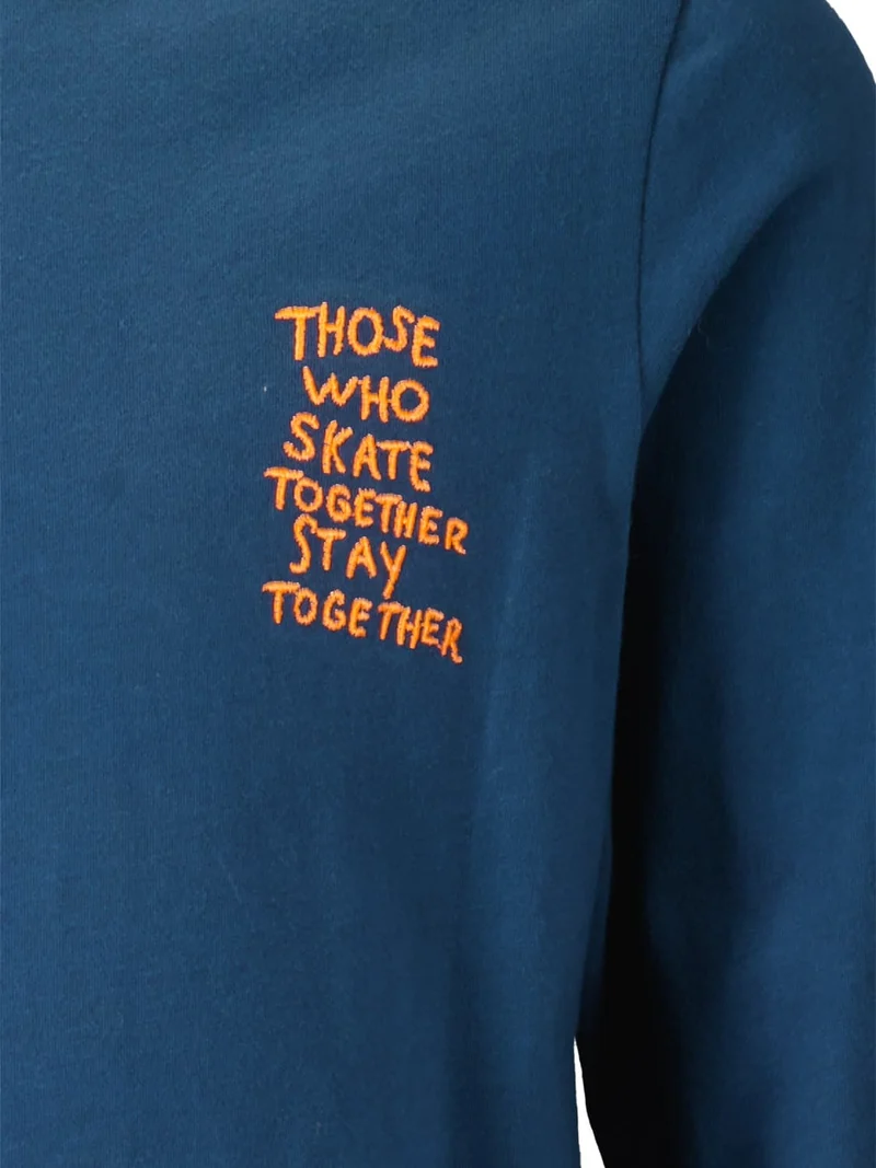 Longsleeve mat Blau