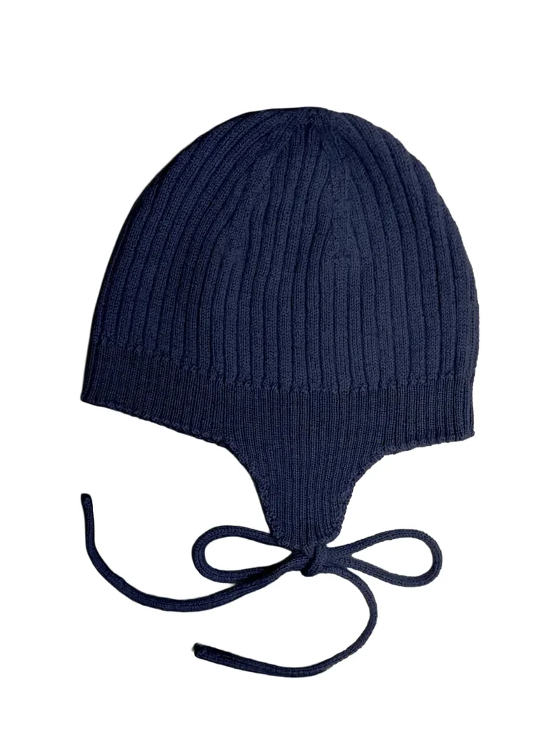THE WOOLLY BABY HAT - midnight blue