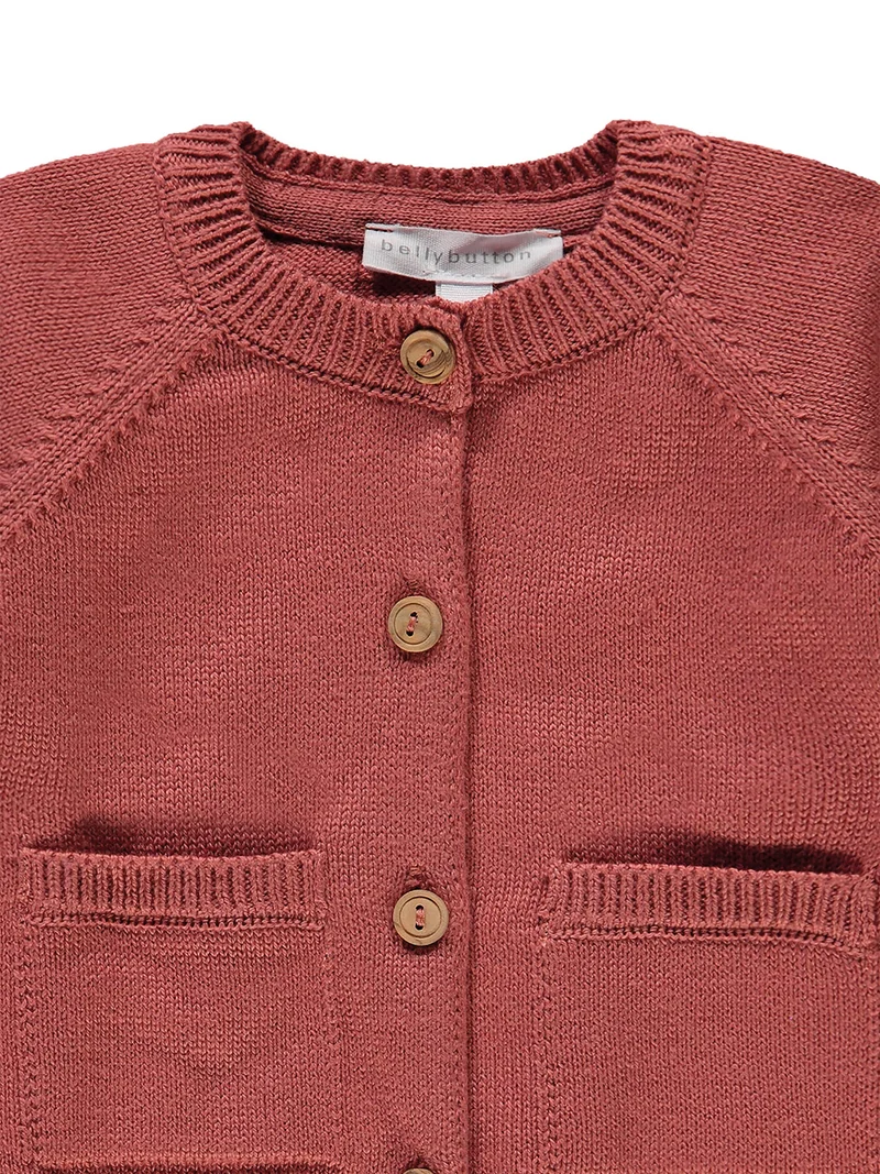 Strickjacke Lot of Shells Bordeauxrot