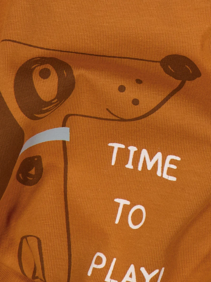 Longsleeve Crazy Dog Camel