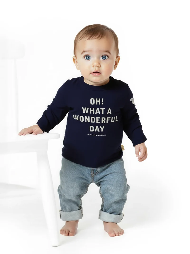 Longsleeve Marineblau