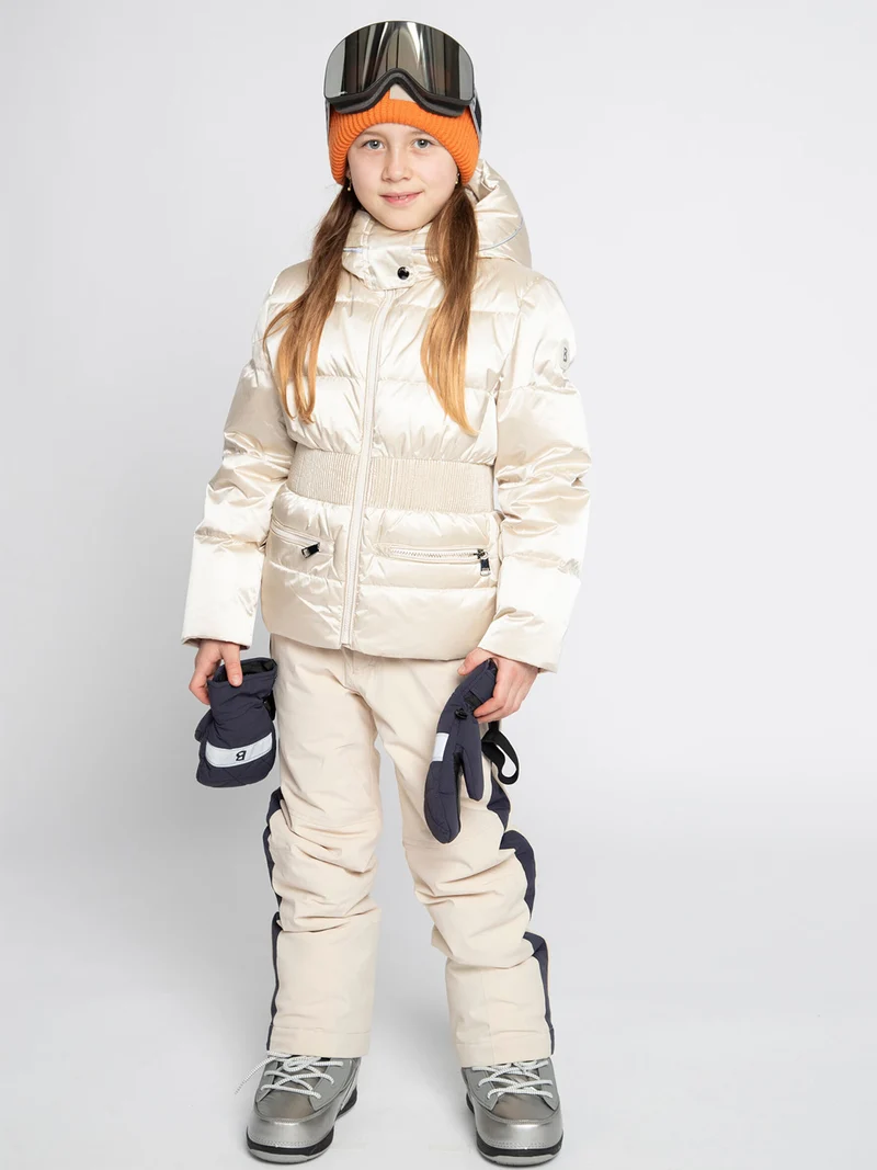 Skijacke Beige