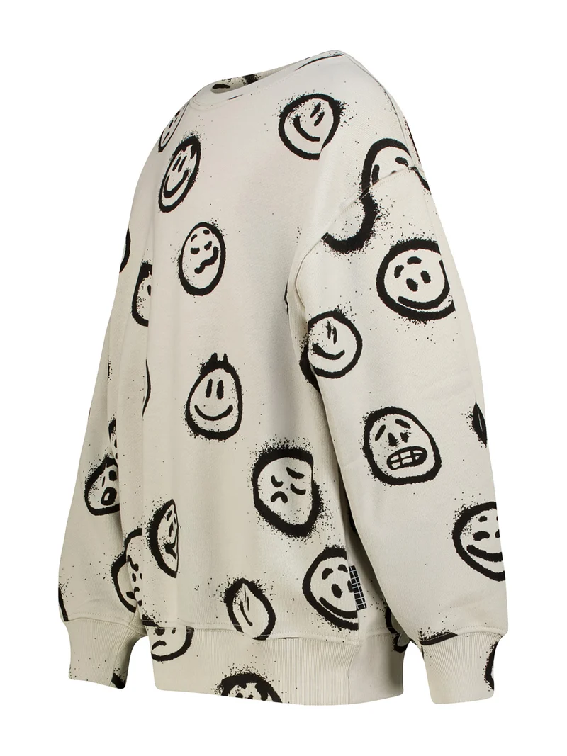 Sweatshirt Monti Cremeweiß