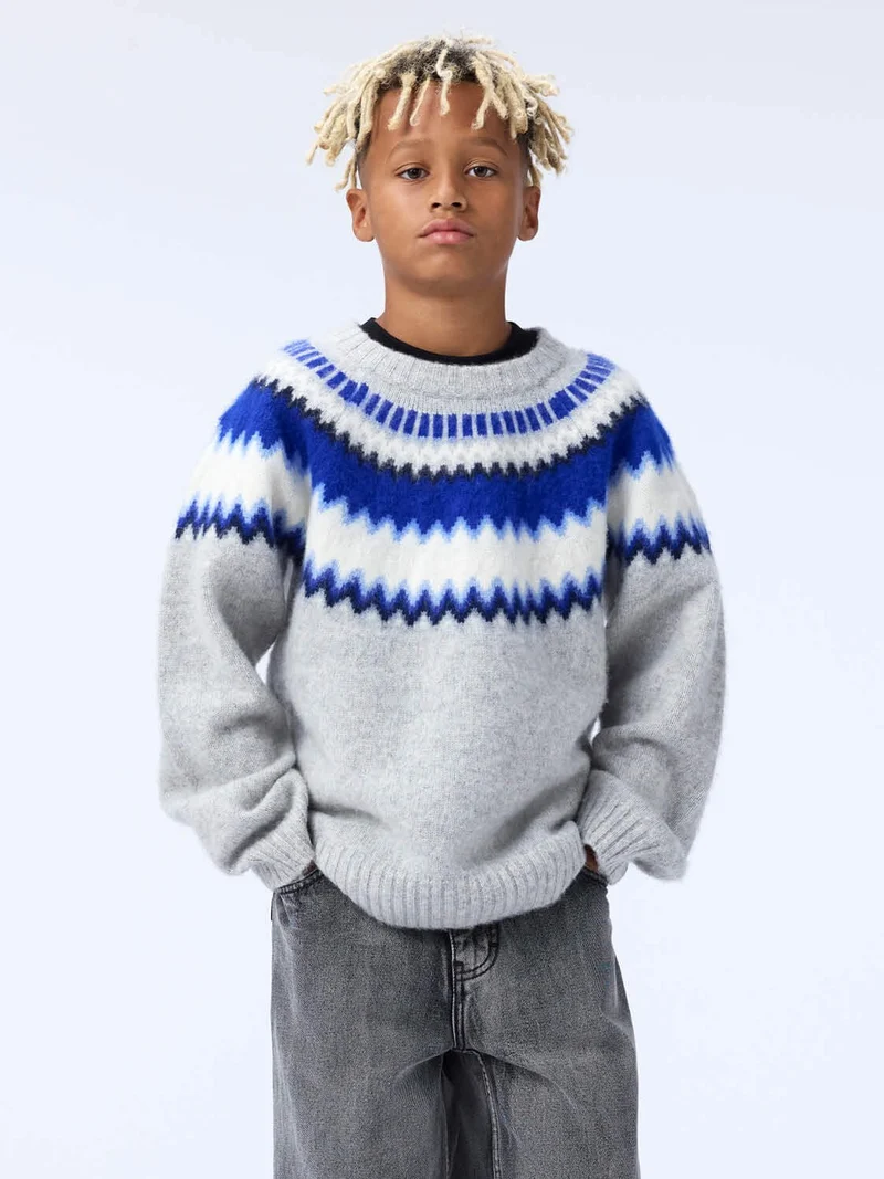 Pullover Baes wool Grau