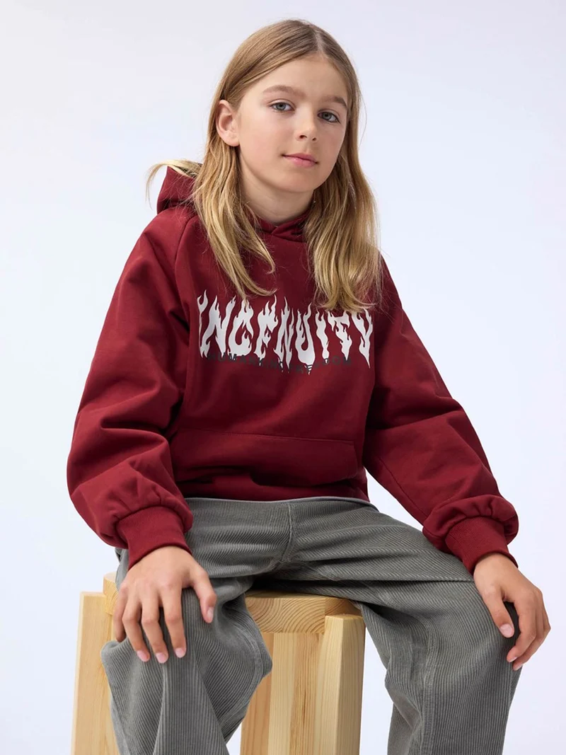 Hoodie Mic Bordeauxrot