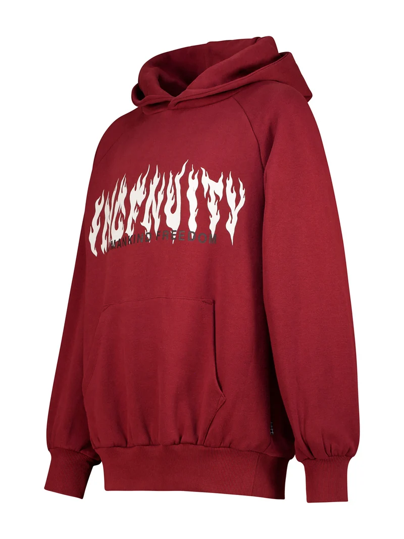 Hoodie Mic Bordeauxrot