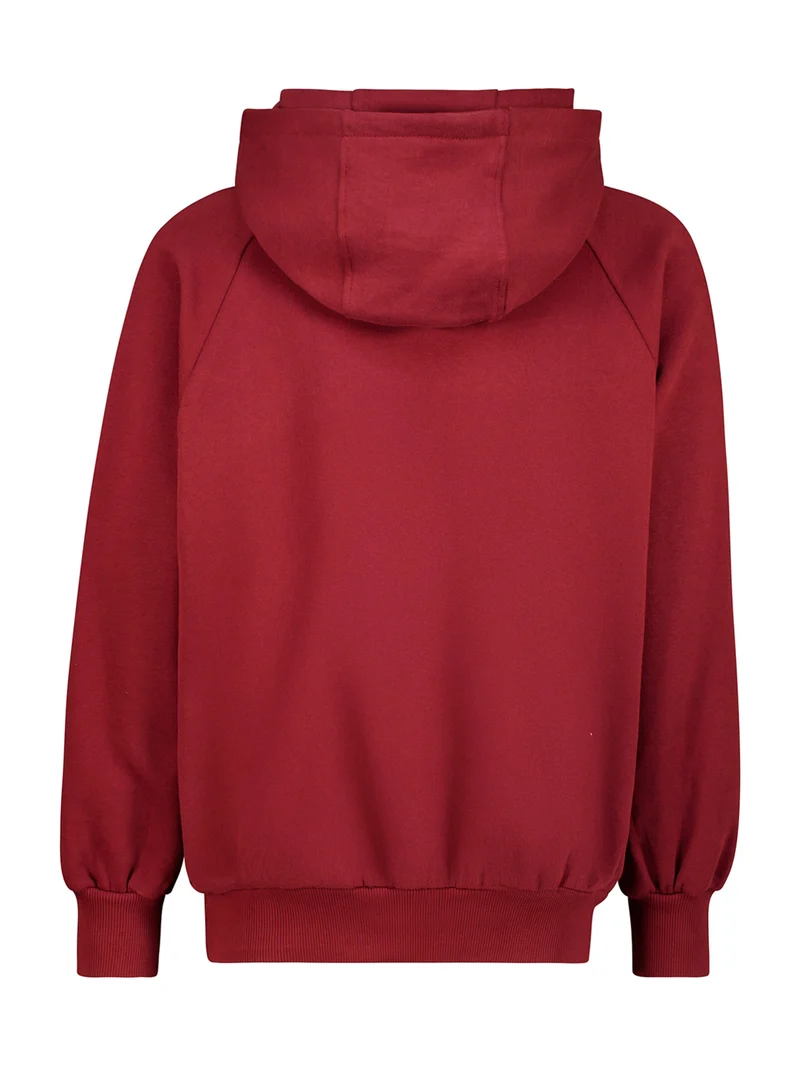 Hoodie Mic Bordeauxrot