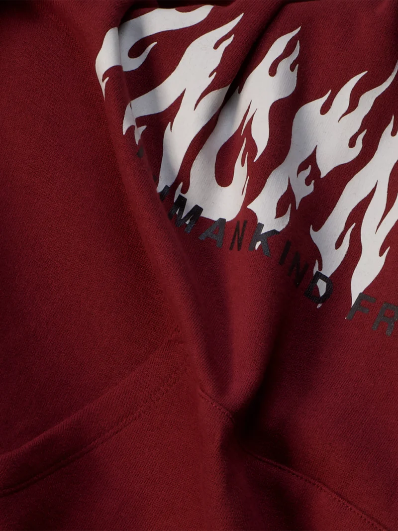 Hoodie Mic Bordeauxrot