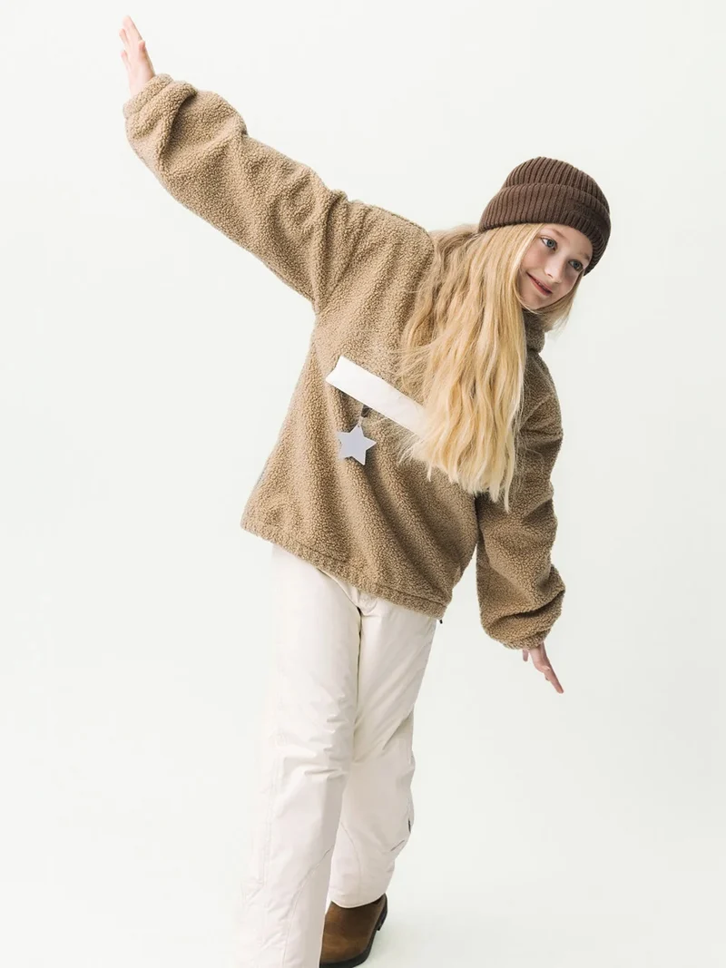 Fleece Pullover Beige