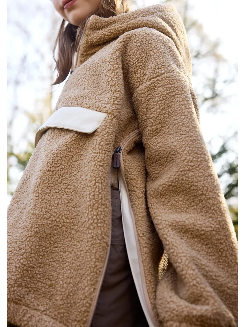 Fleece Pullover Beige