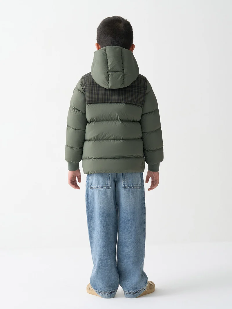 Daunenjacke Olivgrün