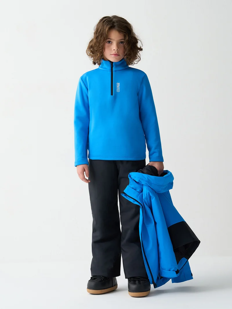 Fleece Pullover Blau