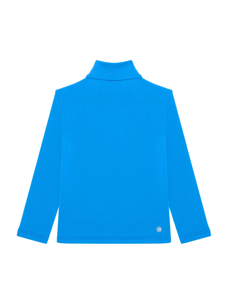 Fleece Pullover Blau