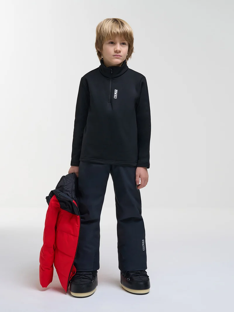Fleece Pullover Schwarz