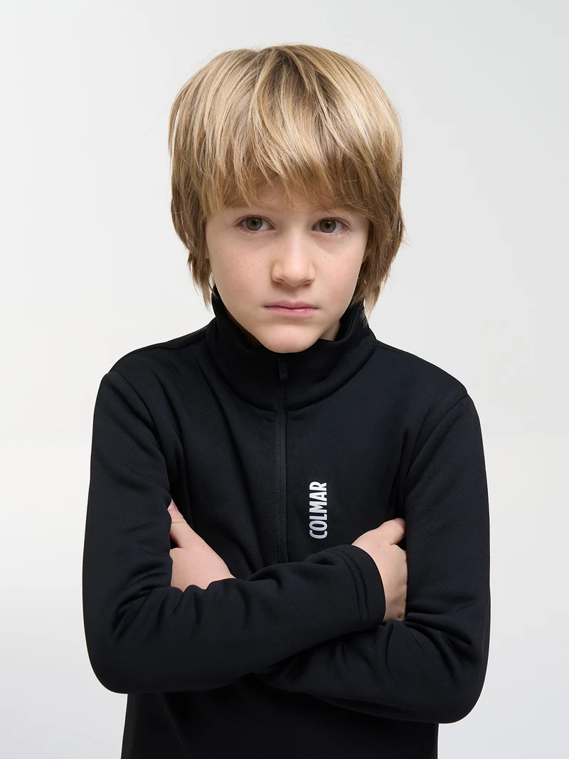Fleece Pullover Schwarz