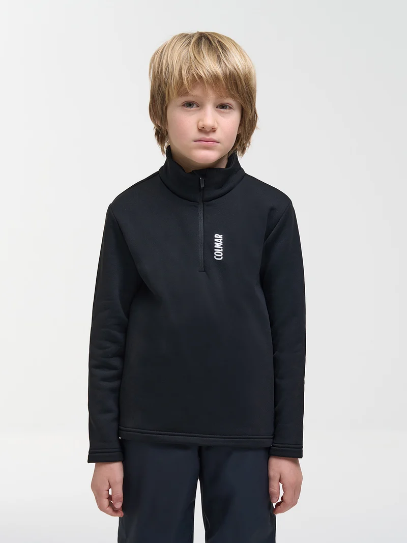 Fleece Pullover Schwarz