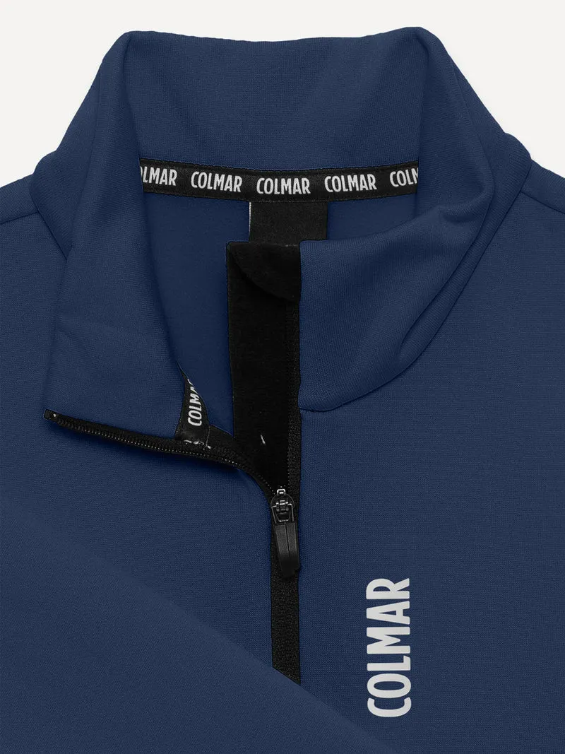 Fleece Pullover Marineblau