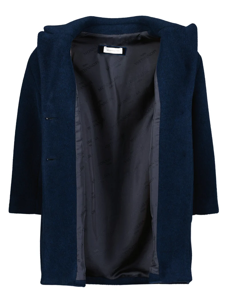 Wollmantel Marineblau