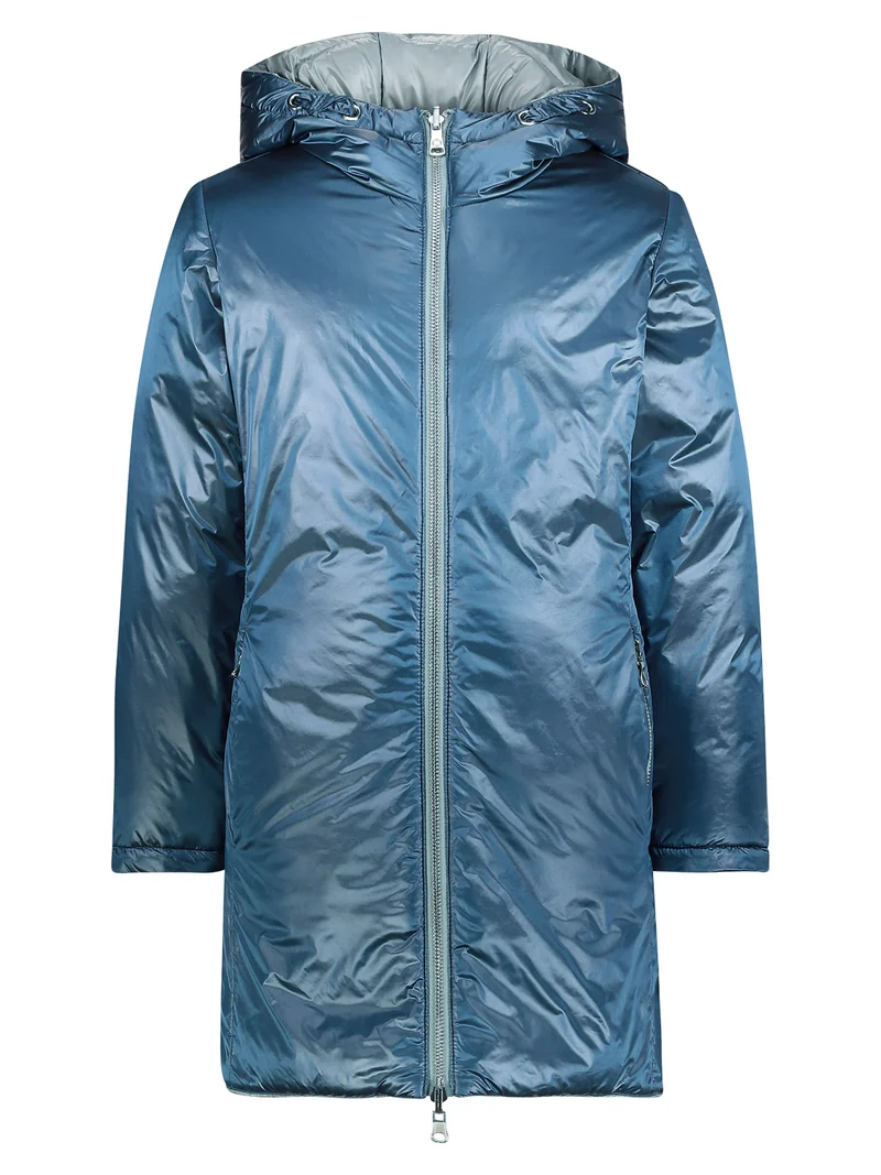 Wintermantel Blau