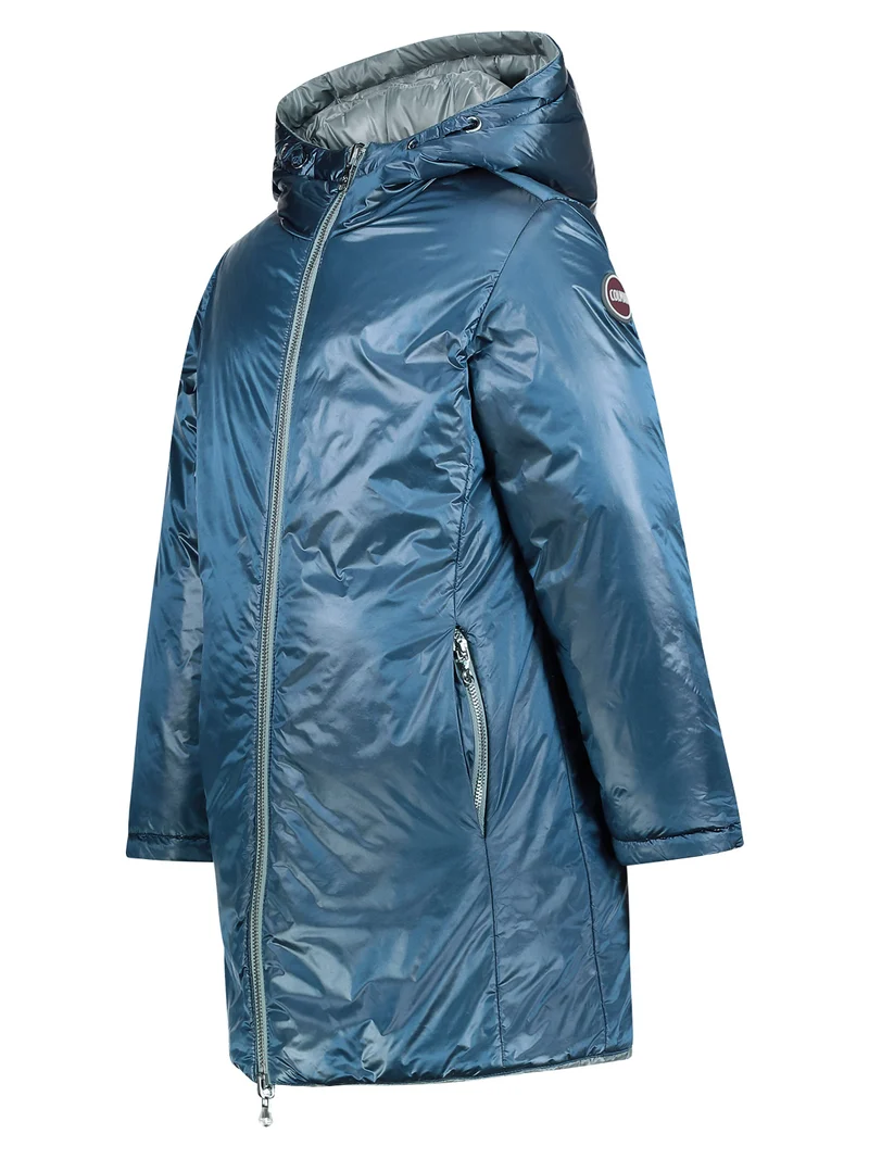 Wintermantel Blau