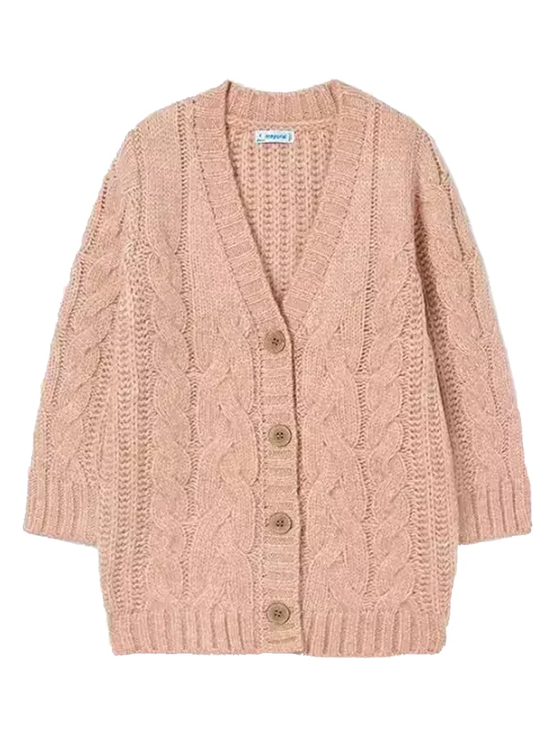 Strickjacke Koralle