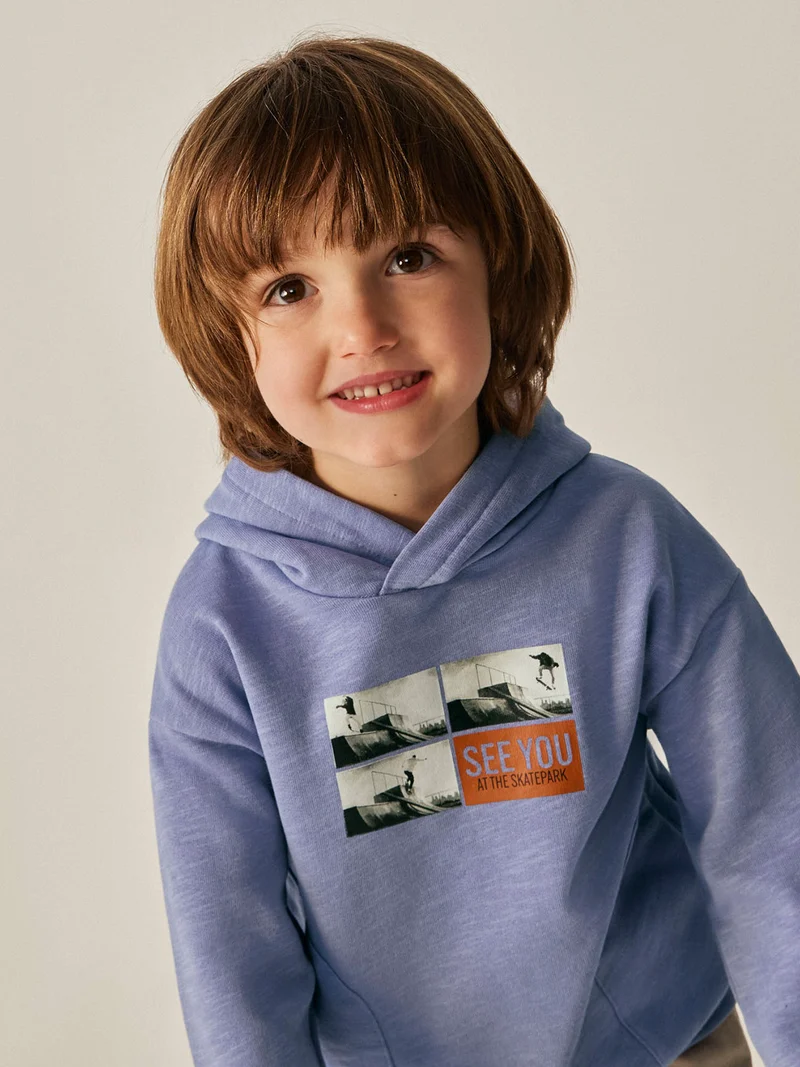 Hoodie Flieder