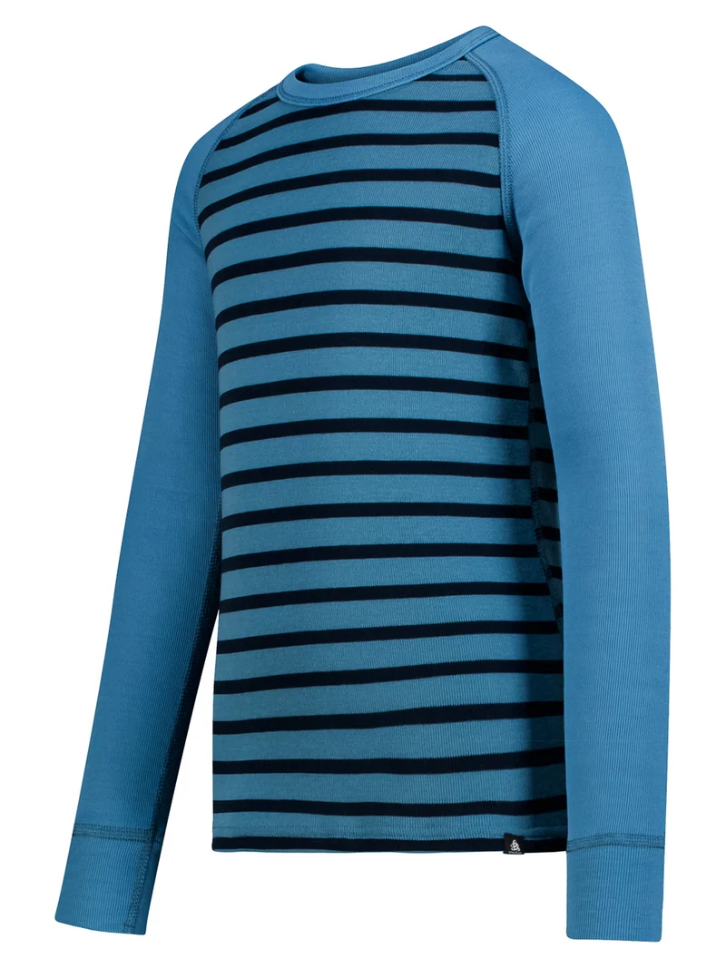 Longsleeve ACTIVE WARM STRIPES Blau
