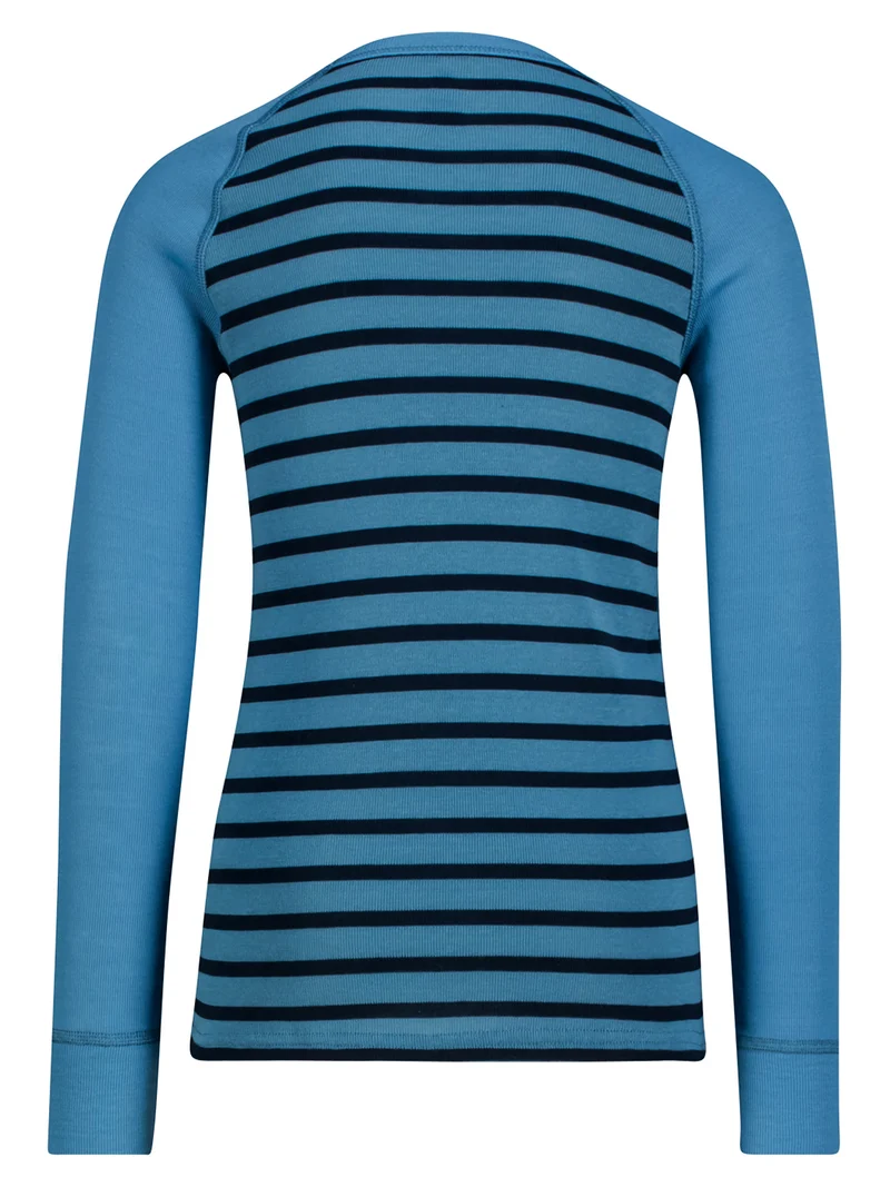 Longsleeve ACTIVE WARM STRIPES Blau