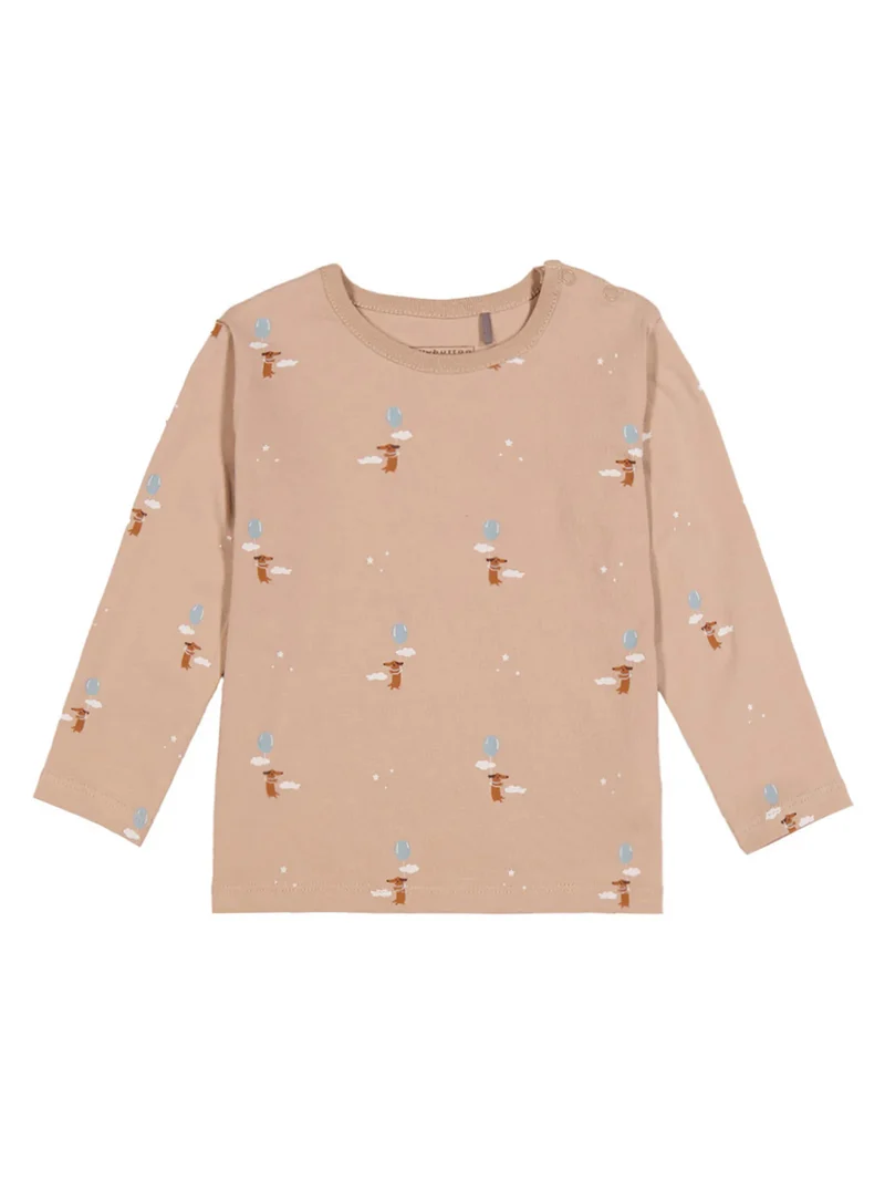 Longsleeve Crazy Dog Beige