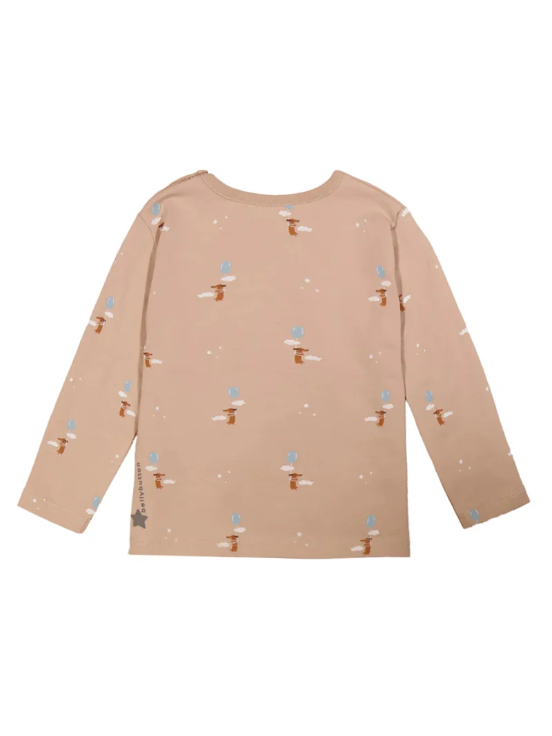 Longsleeve Crazy Dog Beige