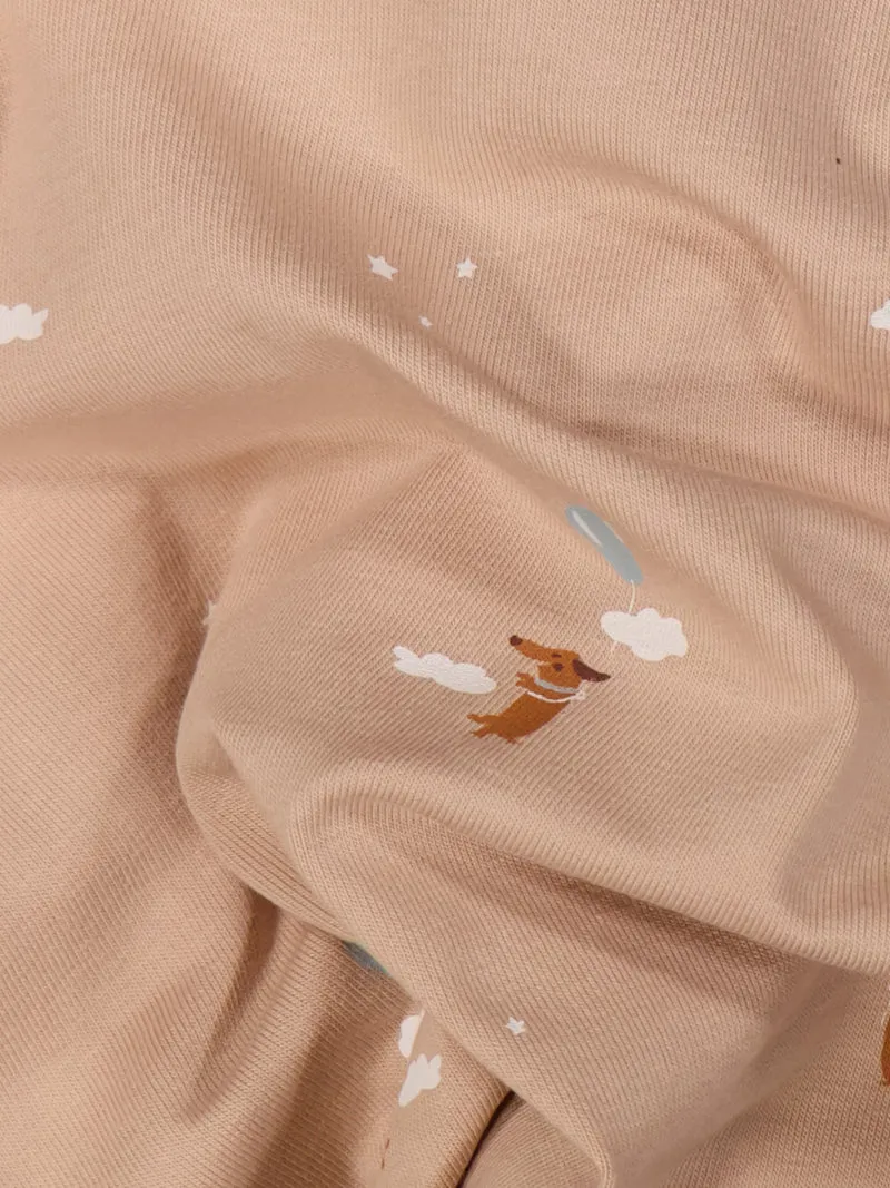 Longsleeve Crazy Dog Beige