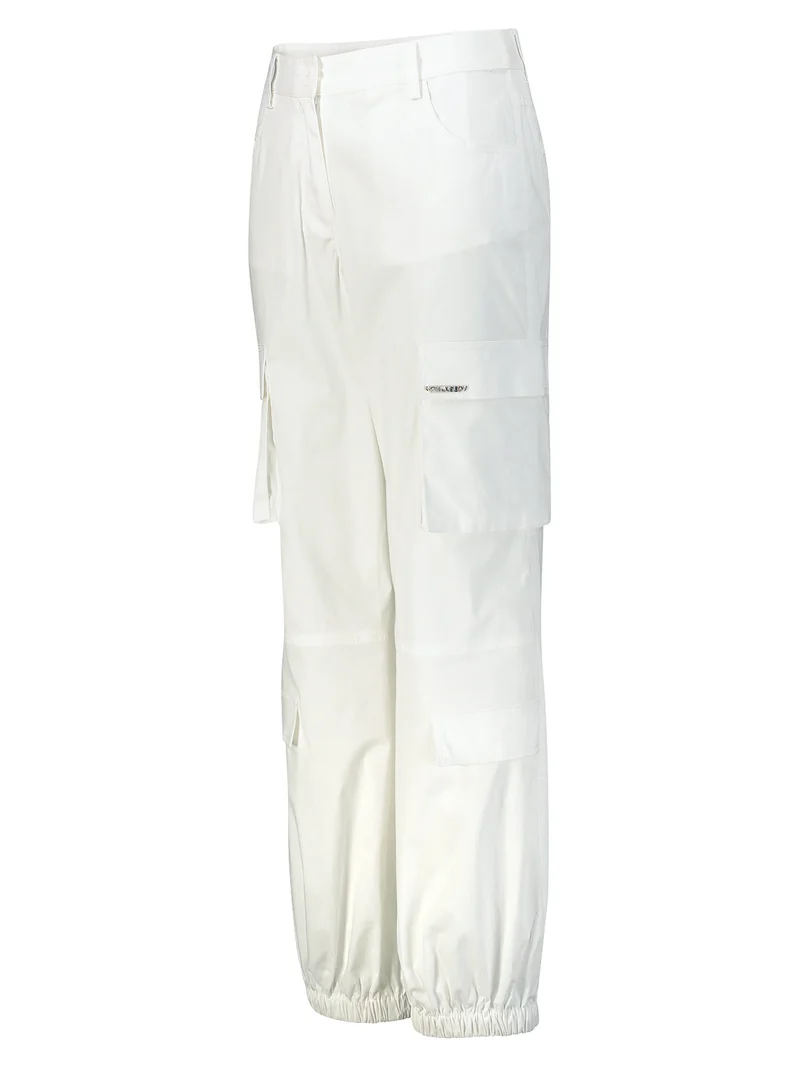 Cargohose Weiß