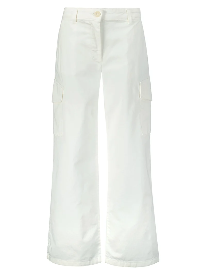 Cargohose Weiß