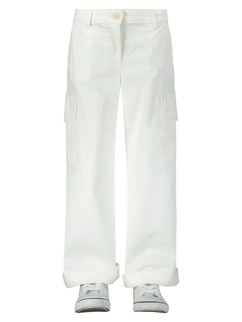 Cargohose Weiß
